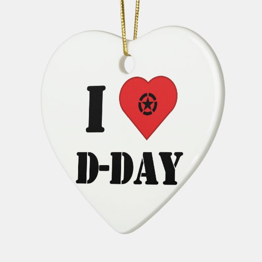 I love D-Day Keramisch Ornament (Links)