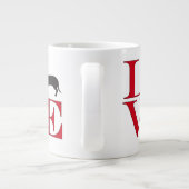 I Love Dachshunds Grote Koffiekop (Achterkant)