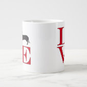 I Love Dachshunds Grote Koffiekop (Voorkant)