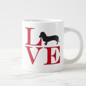 I Love Dachshunds Grote Koffiekop (Rechts)
