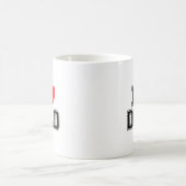 I Love Dad Coffee Mok - Minimalistisch cadeau voor (Center)