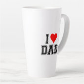 I Love Dad Coffee Mok - Minimalistisch cadeau voor (Rechterhoek)