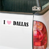 I Love Dallas Bumpersticker (Op Truck)