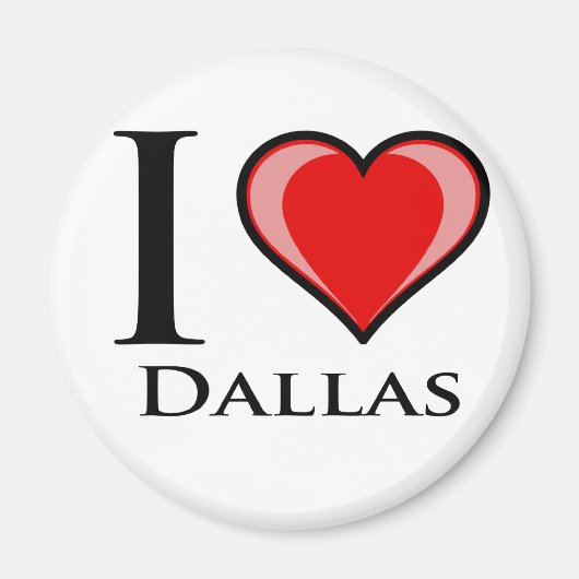 I Love Dallas Magneet (Voorkant)