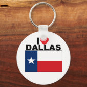 I Love Dallas, TX Sleutelhanger (Voorkant)