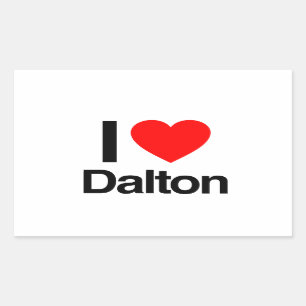 i love dalton rechthoekige sticker