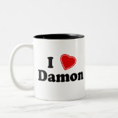 I Love Damon Tweekleurige Koffiemok (Links)