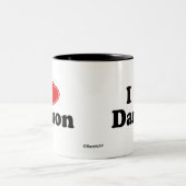 I Love Damon Tweekleurige Koffiemok (Center)