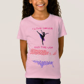 I Love Dance and the USA T-Shirt (Voorkant)