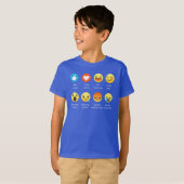 I Love DANCE Emoticon (emoji) (White Font) T-shirt (Voorkant volledig)