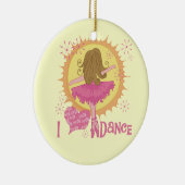 I Love Dance Keramisch Ornament (Rechts)