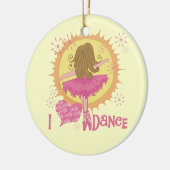I Love Dance Keramisch Ornament (Links)