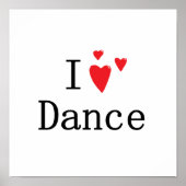 I Love Dance Poster (Voorkant)
