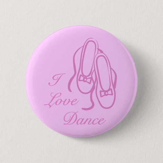I Love Dance Ronde Button 5,7 Cm (Voorkant)