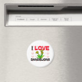 I Love Dandelions Magneet (Insitu (Vaatwasser))