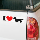 I Love Dandie Dinmont Terriers Bumpersticker (Op Truck)