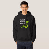 I Love Danger Noodles Funny Snake Name Lover Cute Hoodie (Voorkant volledig)