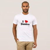 I Love Danica T-shirt (Voorkant volledig)