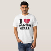 I love Danish Girls T-shirt (Voorkant volledig)