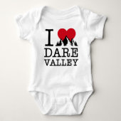 "I Love Dare Valley" Baby Bodysuit (Voorkant)