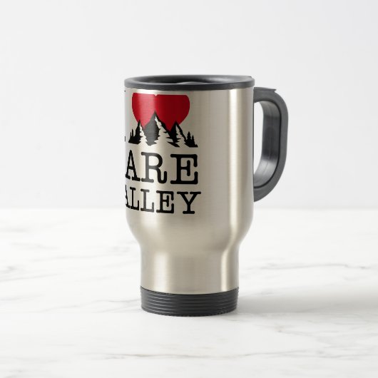 "I Love Dare Valley" Travel Mug Reisbeker (Voorkant rechts)