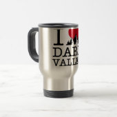 "I Love Dare Valley" Travel Mug Reisbeker (Voorkant links)