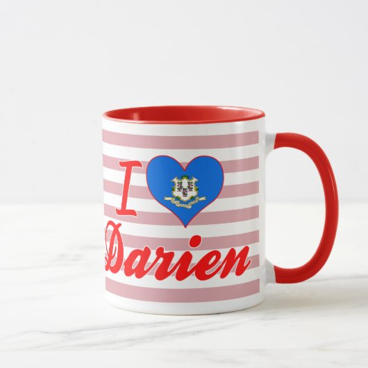 I Love Darien, Connecticut Mok (Rechts)