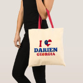 I Love Darien, Georgia Tote Bag (Voorkant (product))