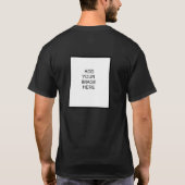 I Love Dark Mannen T Shirt - Add Text + Afbeelding (Achterkant)