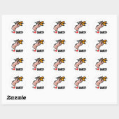 I Love Darts Ronde Sticker (Vel)