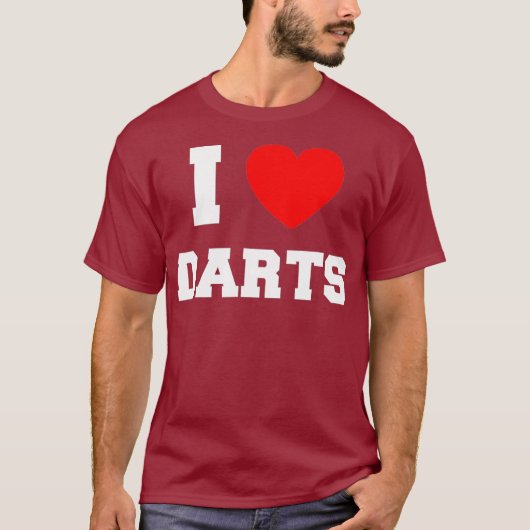 I Love Darts T-shirt (Voorkant)