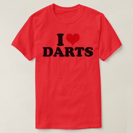 I Love Darts T-shirt (Design voorkant)