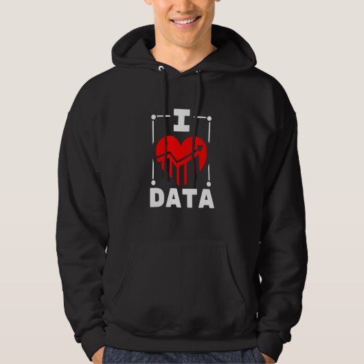 I Love Data Builder Hoodie (Voorkant)