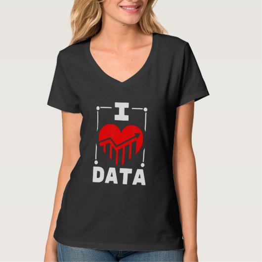 I Love Data Builder T-shirt (Voorkant)
