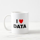 I Love Data Mug | Geek Coffee Cup Koffiemok (Links)