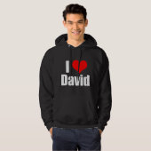 I Love David Hoodie (Voorkant volledig)