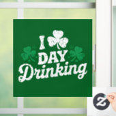 I Love Day Drink het Iers van St Patrick's Day Raamsticker (Huis)