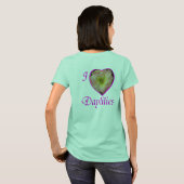 I Love Daylilies Front and Back T-shirt (Achterkant volledig)