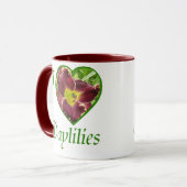 I Love Daylilies Mok (Voorkant links)