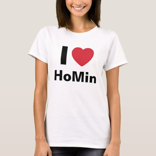 I Love DBSK HoMin T Shirt (Voorkant)