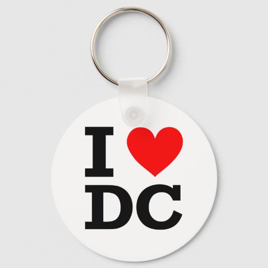 I Love DC Design Sleutelhanger (Voorkant)