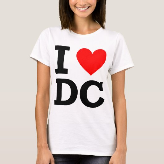 I Love DC Design T-shirt (Voorkant)