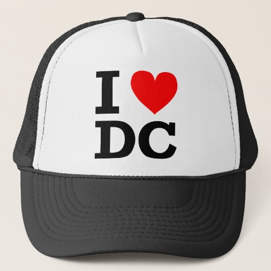 I Love DC Design Trucker Pet (Voorkant)