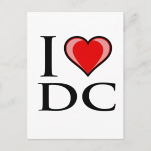 I Love DC - District of Columbia Briefkaart