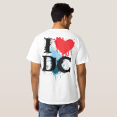 I Love DC - Schilderen T-shirt (Achterkant volledig)