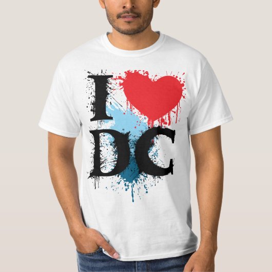 I Love DC - Schilderen T-shirt (Voorkant)