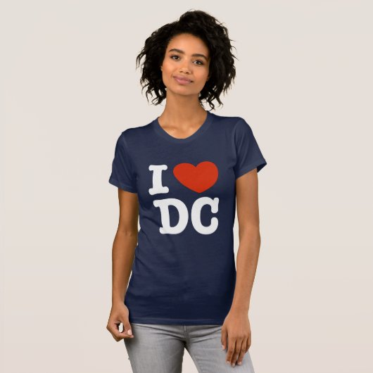 I Love DC T-shirt (Voorkant volledig)