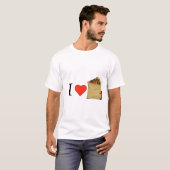 I Love Deep Dish Pizza T-shirt (Voorkant volledig)