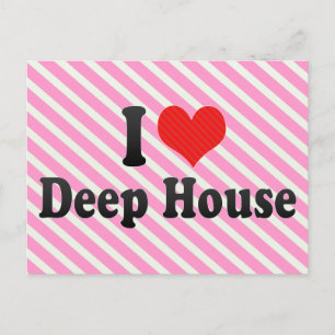 I Love Deep House Briefkaart