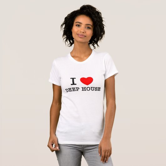 I Love Deep House T-shirt (Voorkant volledig)